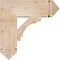 Ekena Millwork Merced Arts & Crafts Smooth Bracket, Douglas Fir, 5 1/2"W x 20"D x 20"H BKT06X20X20MRC03SDF - alternate 4